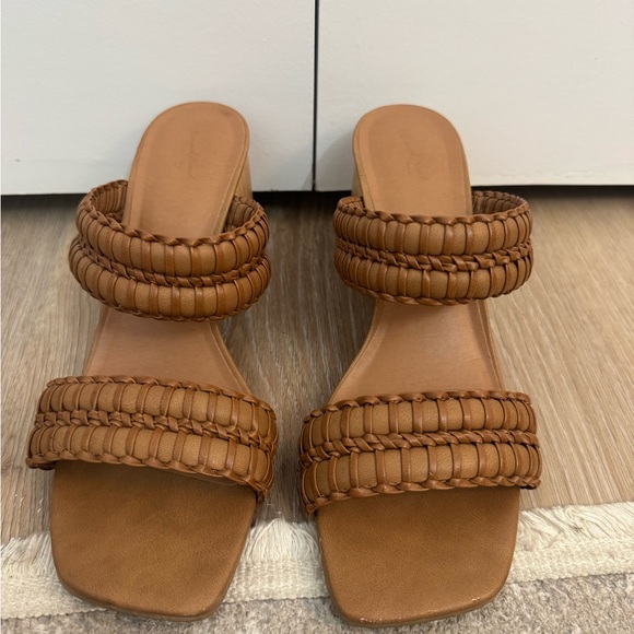 Shoes - Braided Tan Sandals